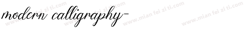 modern calligraphy字体转换